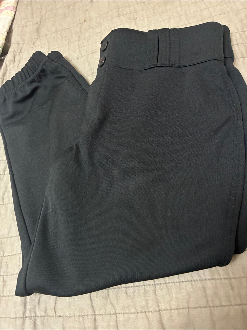 Women's Black Softball Pants
